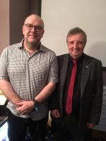 Vincent Gillan with President Boyd